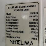 Продам кондиционер Neoclima NS09LHB бу в рабочем состоянии.