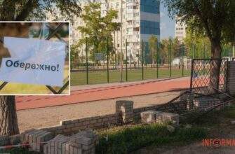 Аварійний паркан біля ліцею на Ломівському у Дніпрі: батьки б’ють на сполох