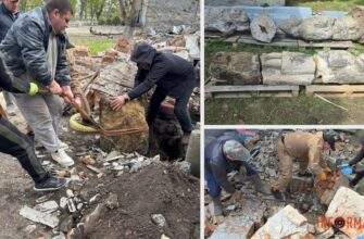 До Дніпра доставили фрагменти стародавніх половецьких статуй