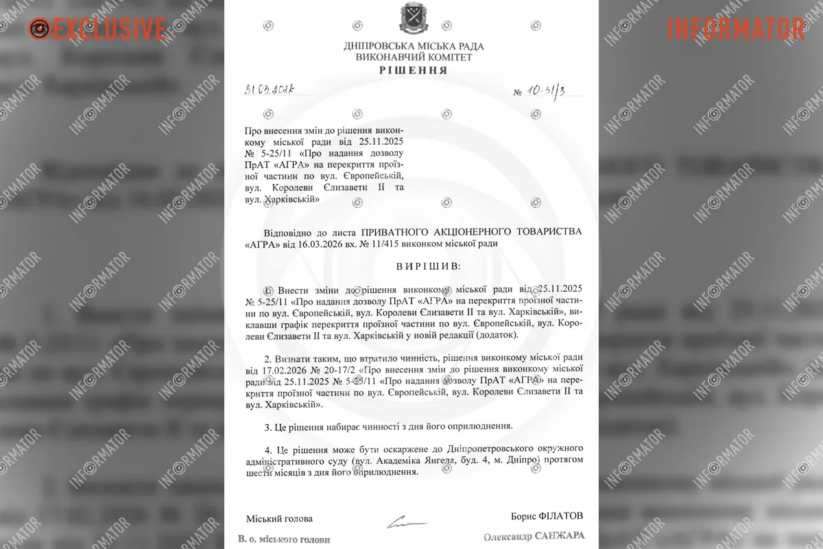 У Дніпрі перекрили дорогу біля Європейської площі: що відбувається
