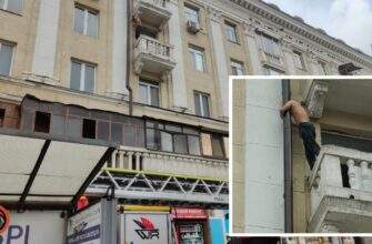у Дніпрі на Вокзальній чоловік в неадекватному стані виліз на перила балкону