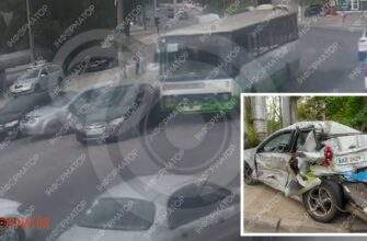 У Дніпрі на Космічній у неділю автобус протаранив Chevrolet, Subaru та Honda: що відомо