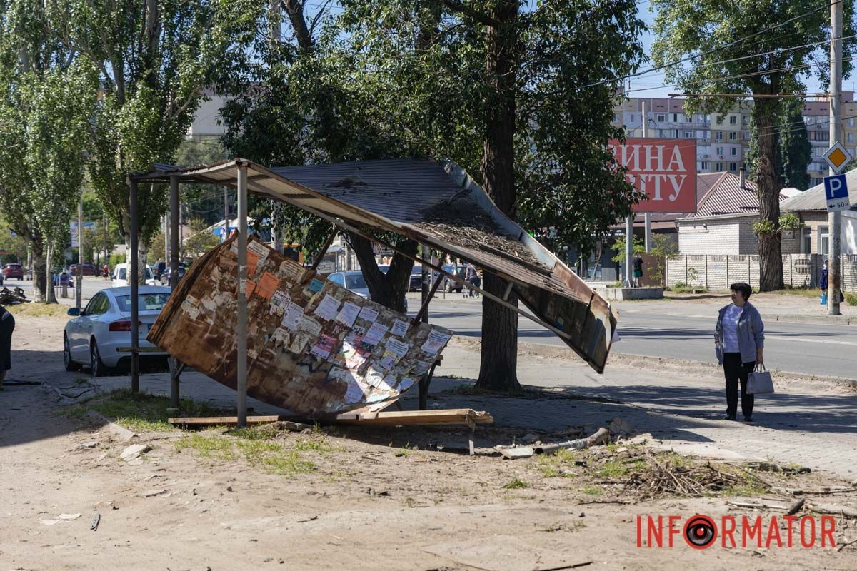 як виглядає місце смертельної аварії на Калиновій у Дніпрі
