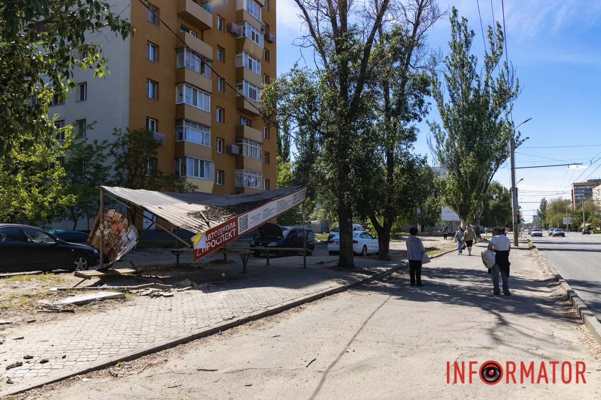 як виглядає місце смертельної аварії на Калиновій у Дніпрі