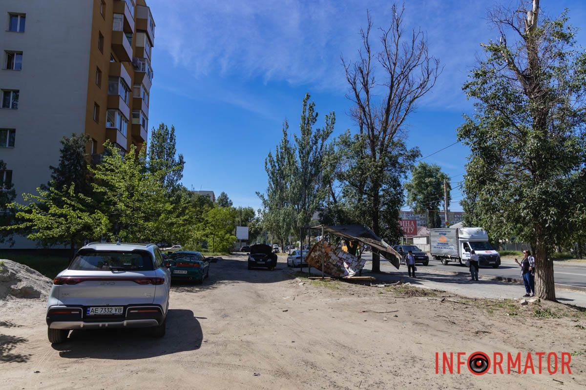 як виглядає місце смертельної аварії на Калиновій у Дніпрі