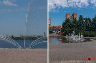 У Дніпрі запрацювали фонтани "Білий лебідь" та "Арка закоханих"