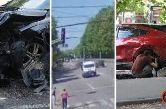 У Дніпрі на Панікахи зіткнулися Ford Mustang та Mercedes: відео моменту