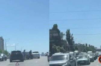У Дніпрі на Слобожанському проспекті через потрійну ДТП на віадуці утворився величезний затор