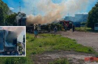 У Дніпрі на вулиці Патріотичній загорівся пост охорони на стоянці: на місці працюють рятувальники