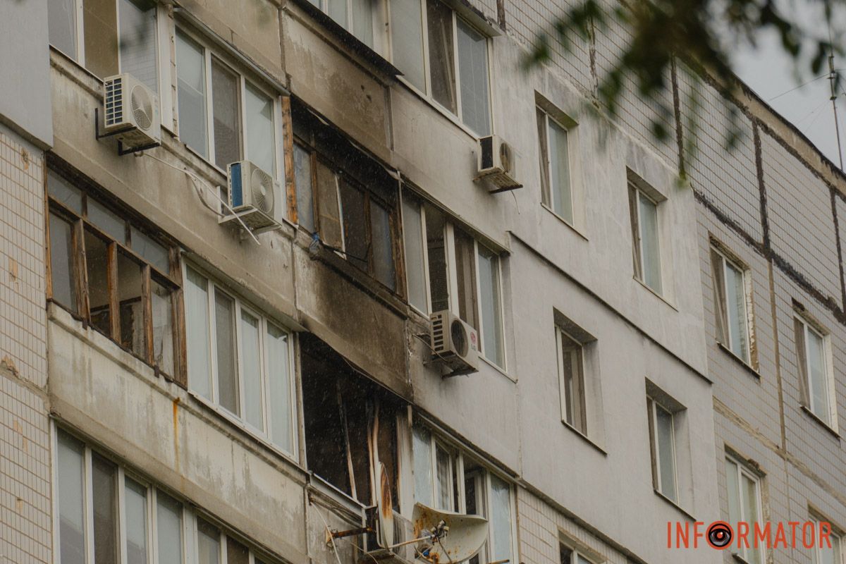 У Дніпрі на Донецькому шосе горіла квартира у багатоповерхівці