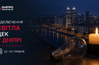 Відключення світла Дніпро ЦЕК: кого торкнеться 22-24 травня | Новини Дніпра