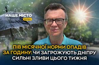 Чи загрожують Дніпру сильні зливи цього тижня, 20 травня 2026