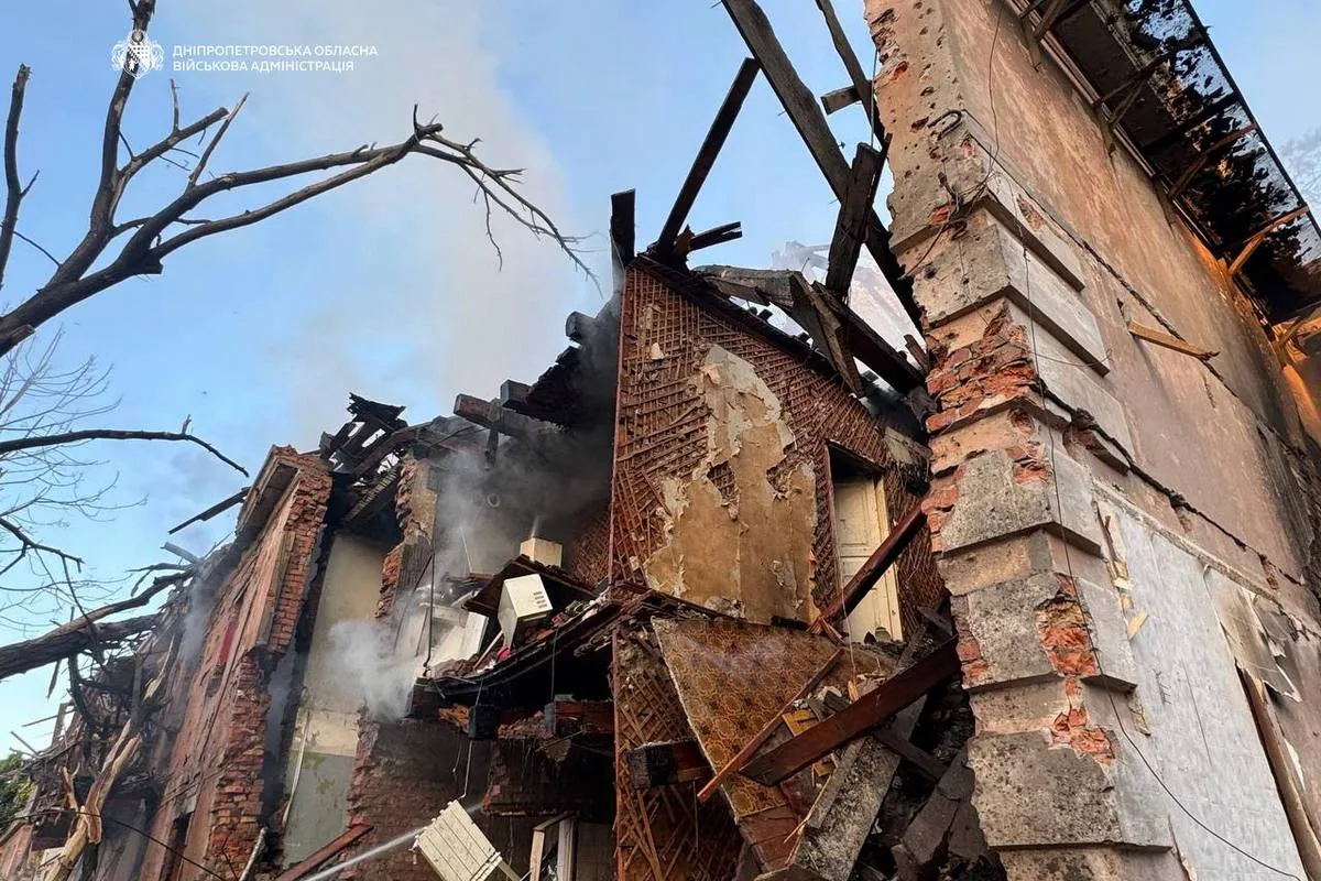 як виглядає Дніпро після нічних ворожих ударів